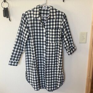 Women’s Braciano Black and White Checkered Dress/Tunic
